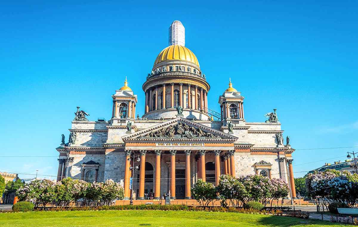 圣彼得堡景点-俄罗斯-圣彼得堡  以撒大教堂