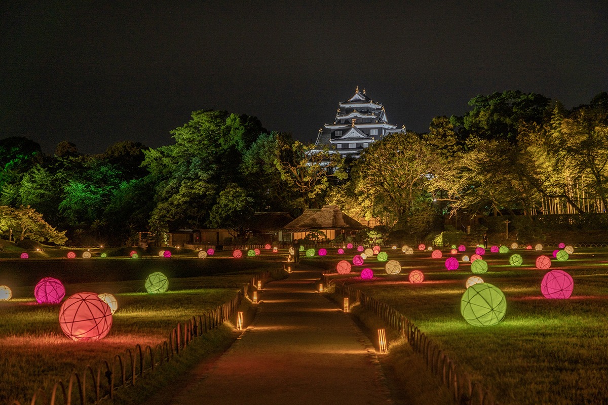 Okayama Castle Light-up