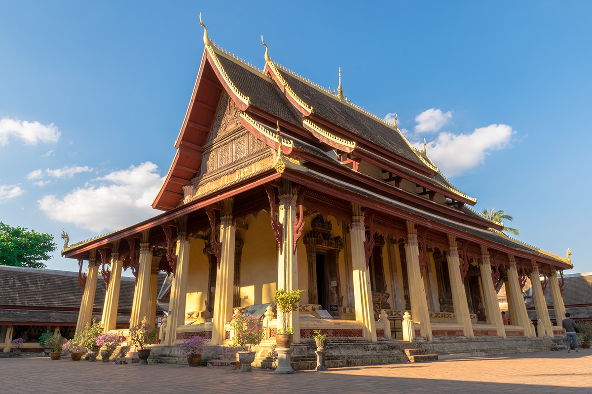 老挝万象的佛教寺庙西沙凯寺