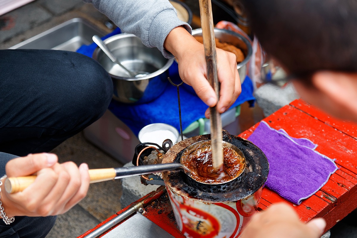 安平老街的台湾传统小吃