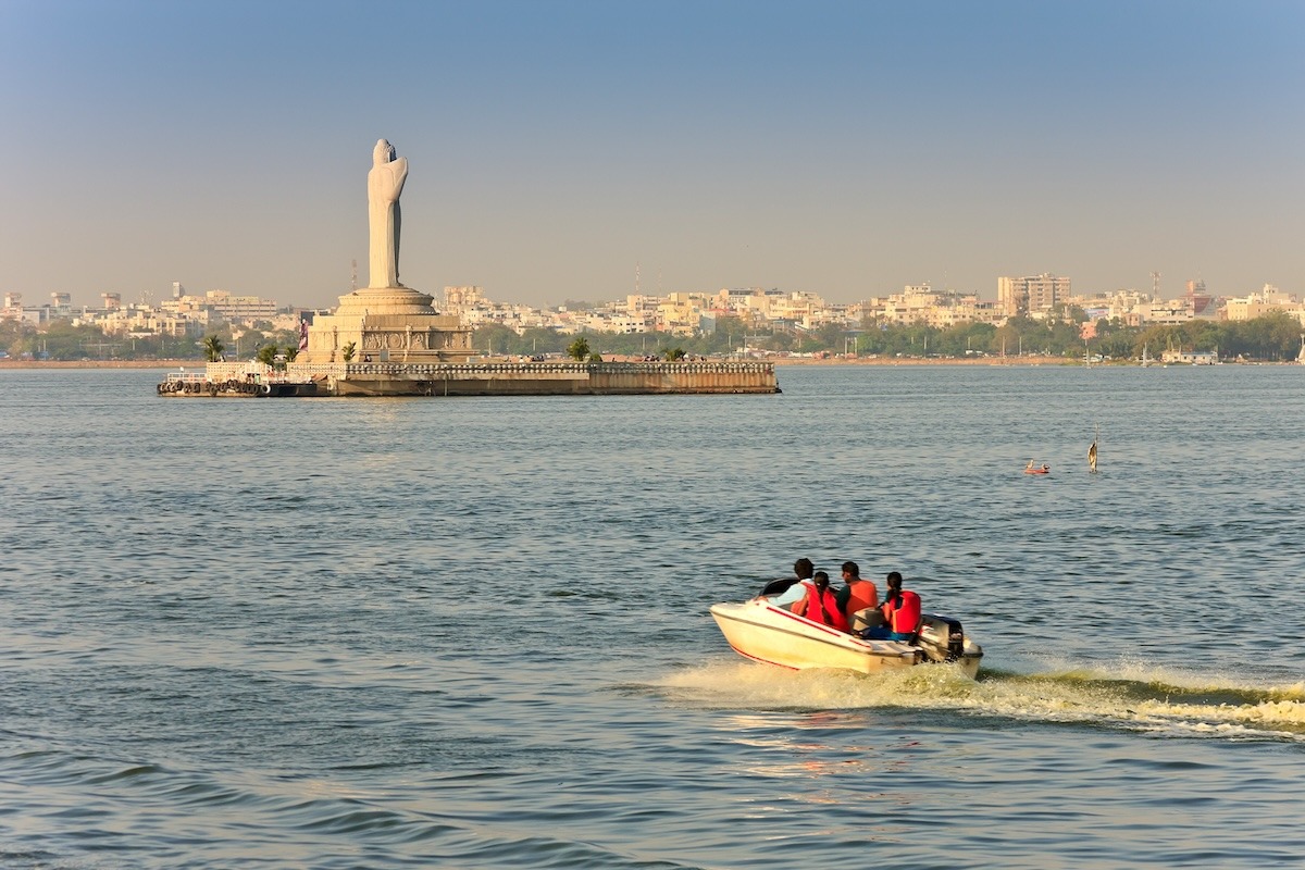 Hussain Sagar in Hyderabad, India