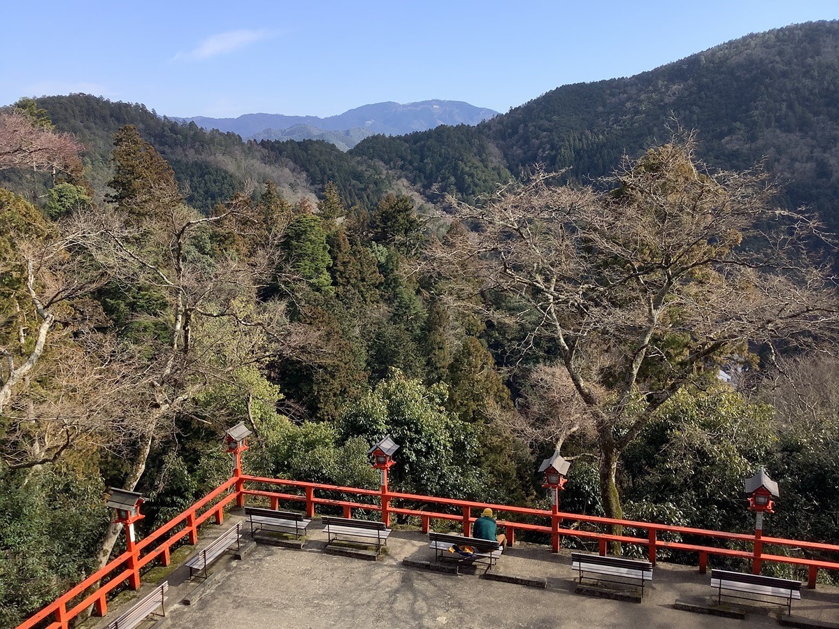 日本京都的鞍马山