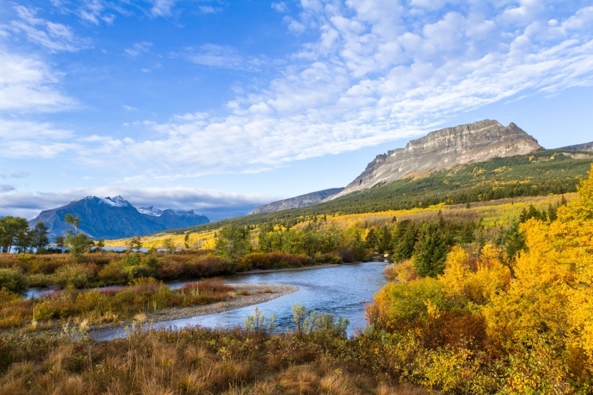 mountain in glacier national park