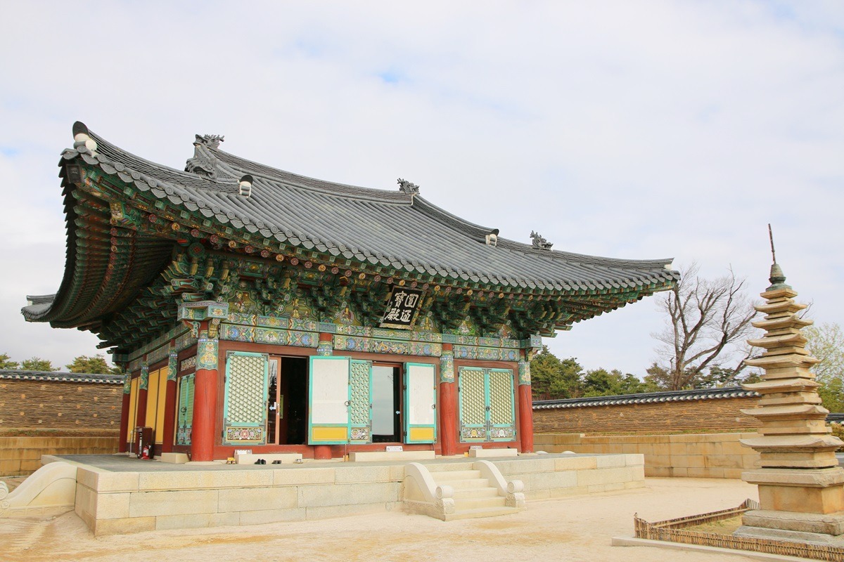 韩国束草市附近的乐山寺