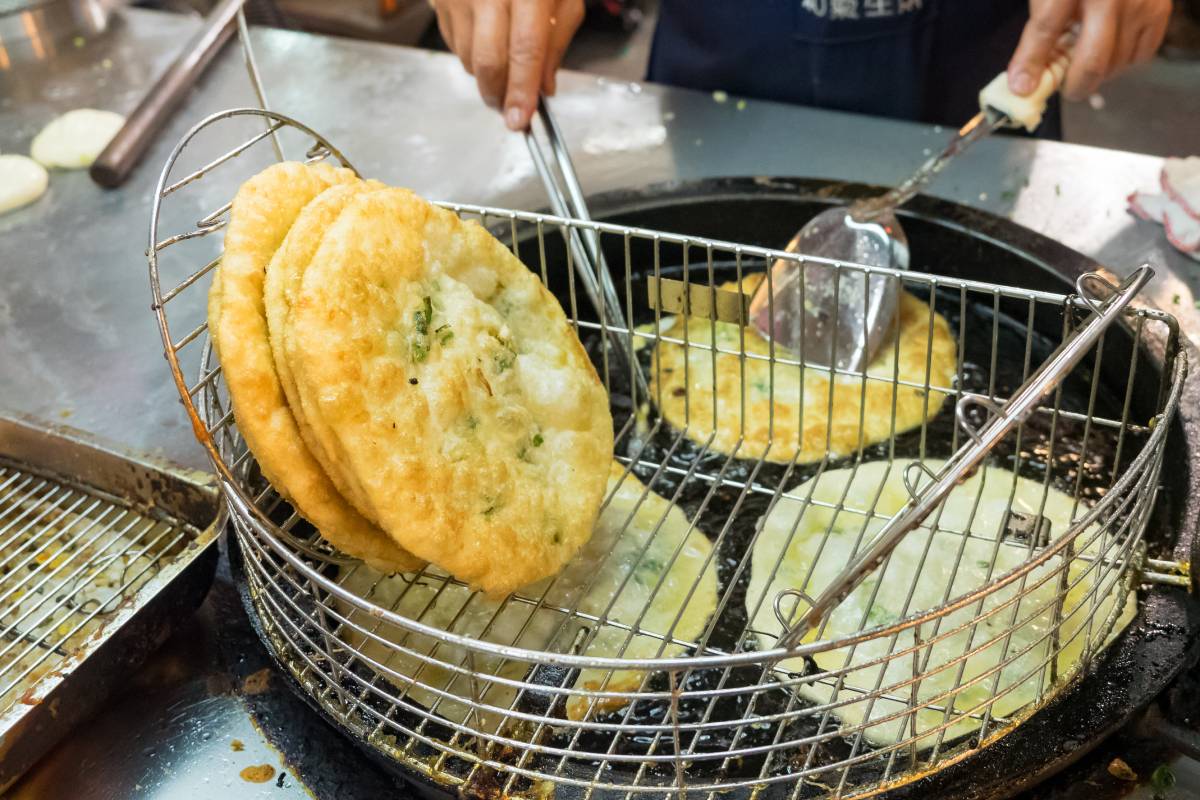 葱油饼，台湾