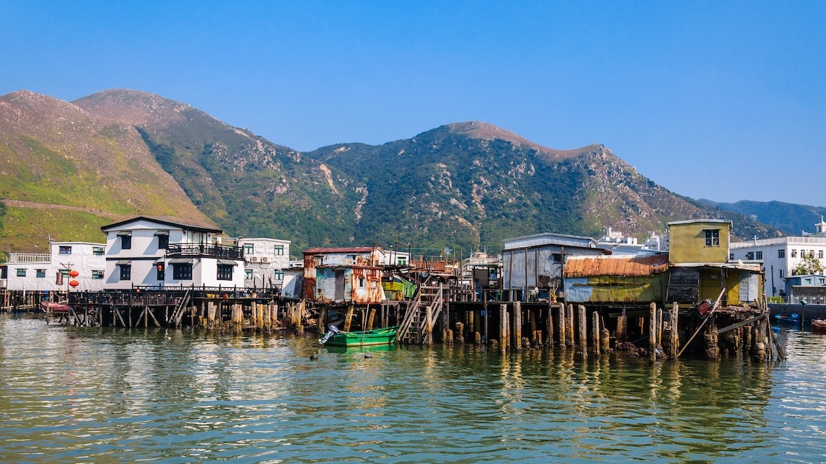 香港大屿山大澳渔村