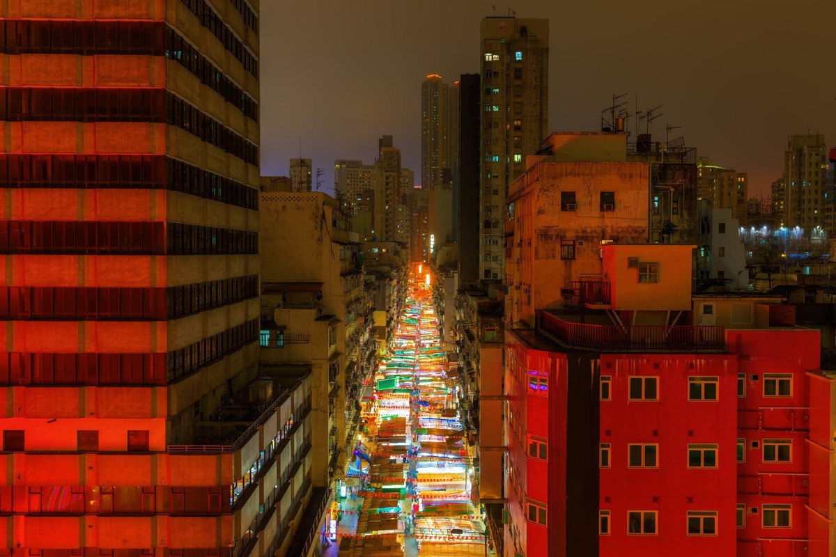 香港中秋节-庙街夜市