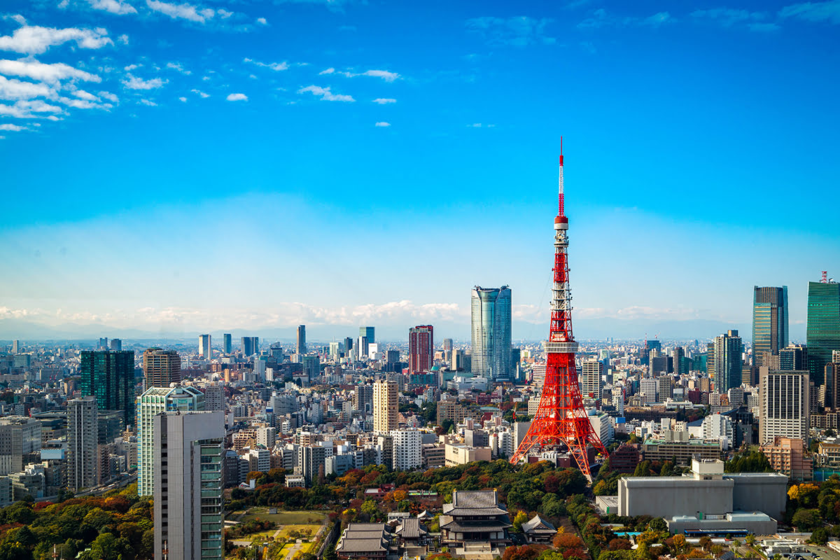 从涉谷天空俯瞰东京塔