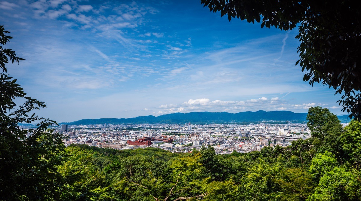 日本京都的稻荷山