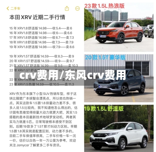 crv费用/东风crv费用-第2张图片