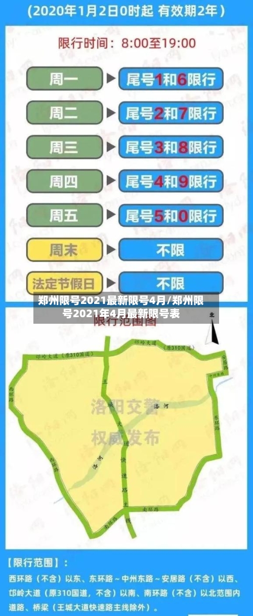 郑州限号2021最新限号4月/郑州限号2021年4月最新限号表