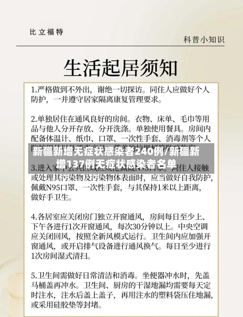 新疆新增无症状感染者240例/新疆新增137例无症状感染者名单