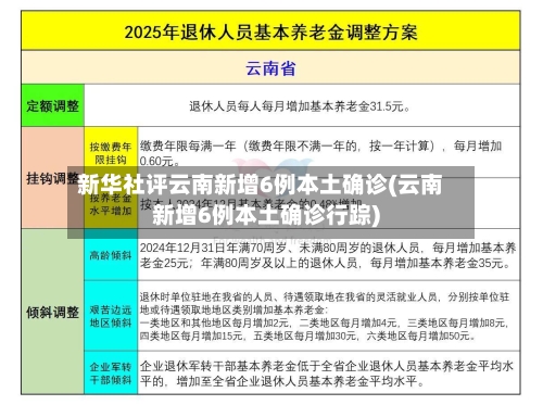 新华社评云南新增6例本土确诊(云南新增6例本土确诊行踪)-第2张图片