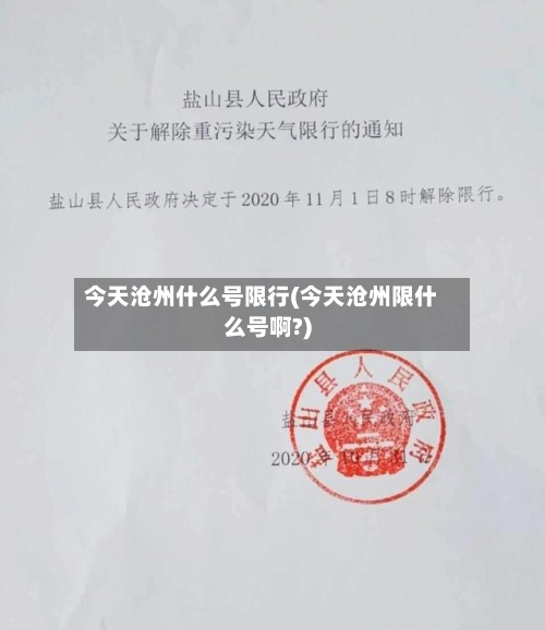 今天沧州什么号限行(今天沧州限什么号啊?)-第3张图片