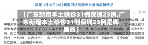【广东新增本土确诊31例深圳23例,广东新增本土确诊31例深圳23例是哪里的】