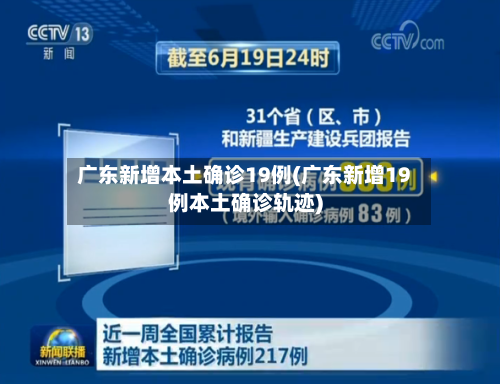 广东新增本土确诊19例(广东新增19例本土确诊轨迹)