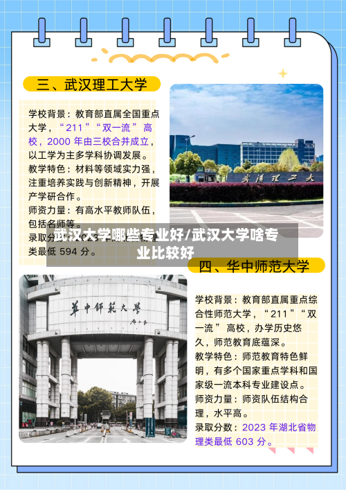 武汉大学哪些专业好/武汉大学啥专业比较好-第2张图片