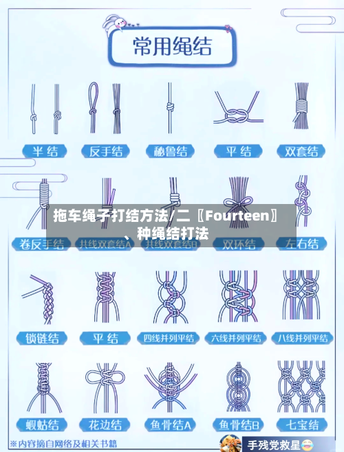 拖车绳子打结方法/二〖Fourteen〗、种绳结打法-第2张图片