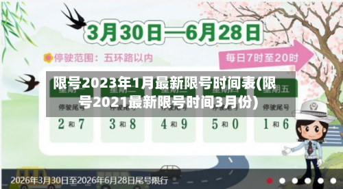 限号2023年1月最新限号时间表(限号2021最新限号时间3月份)