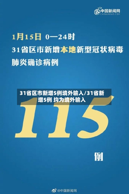 31省区市新增5例境外输入/31省新增5例 均为境外输入