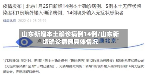 山东新增本土确诊病例14例/山东新增确诊病例具体情况-第2张图片