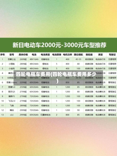 四轮电瓶车费用(四轮电瓶车费用多少)-第3张图片