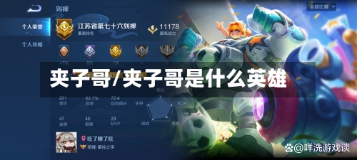 夹子哥/夹子哥是什么英雄-第2张图片