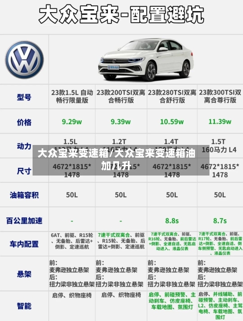 大众宝来变速箱/大众宝来变速箱油加几升