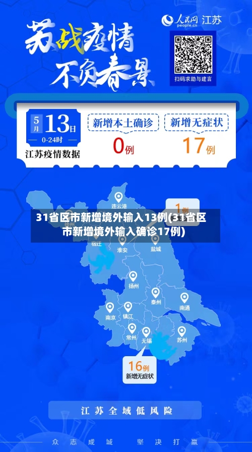 31省区市新增境外输入13例(31省区市新增境外输入确诊17例)