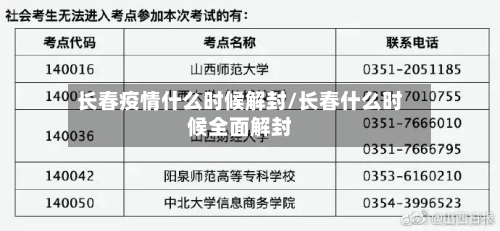 长春疫情什么时候解封/长春什么时候全面解封-第2张图片